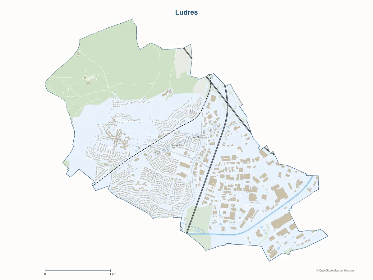 Carte de Ludres à personnaliser