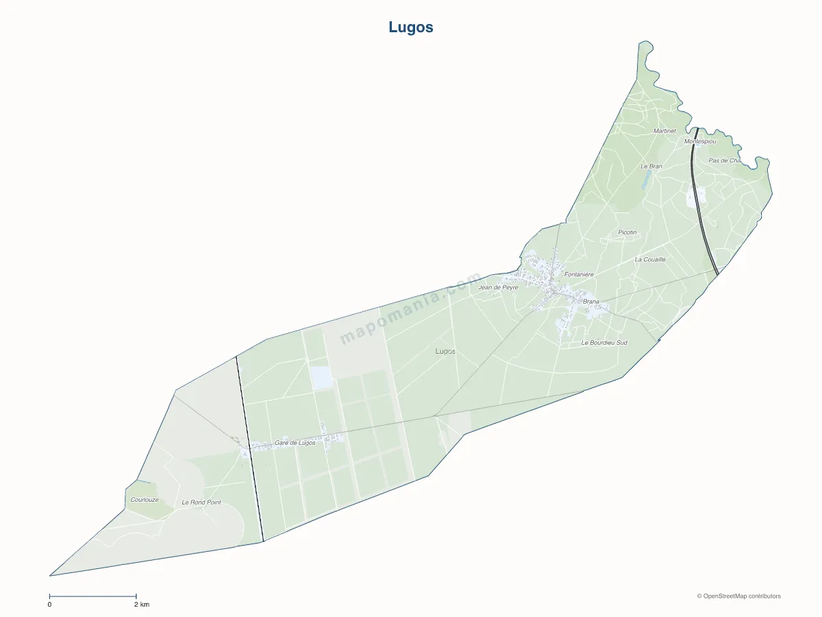 Carte de Lugos à personnaliser