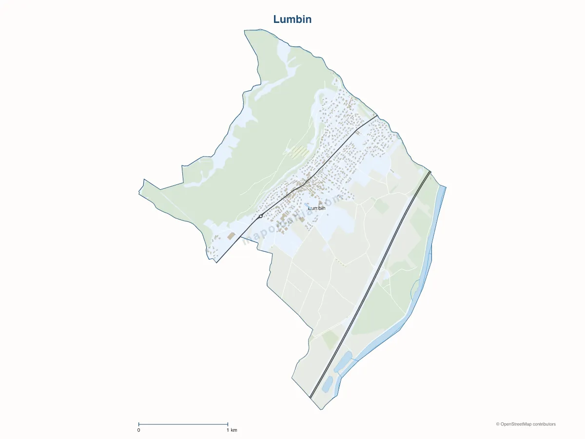 Carte de Lumbin à personnaliser
