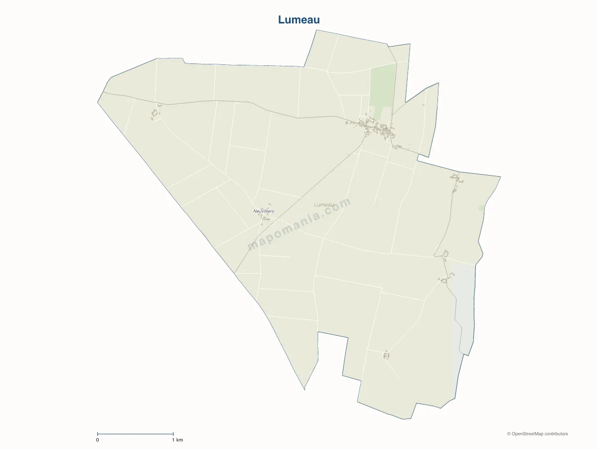 Carte de Lumeau à personnaliser