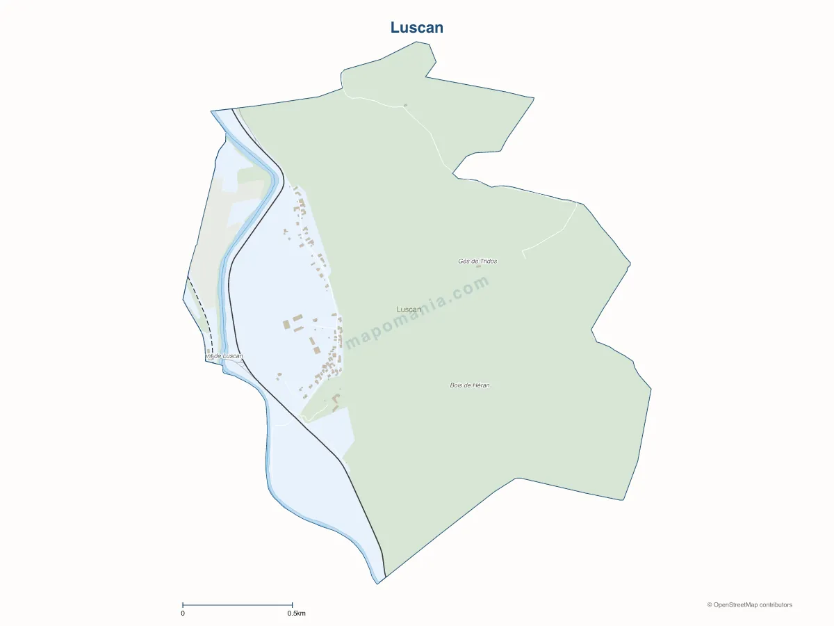 Carte de Luscan à personnaliser