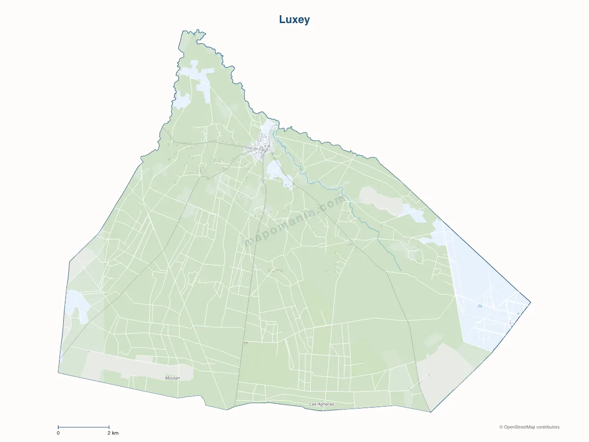 Carte de Luxey à personnaliser