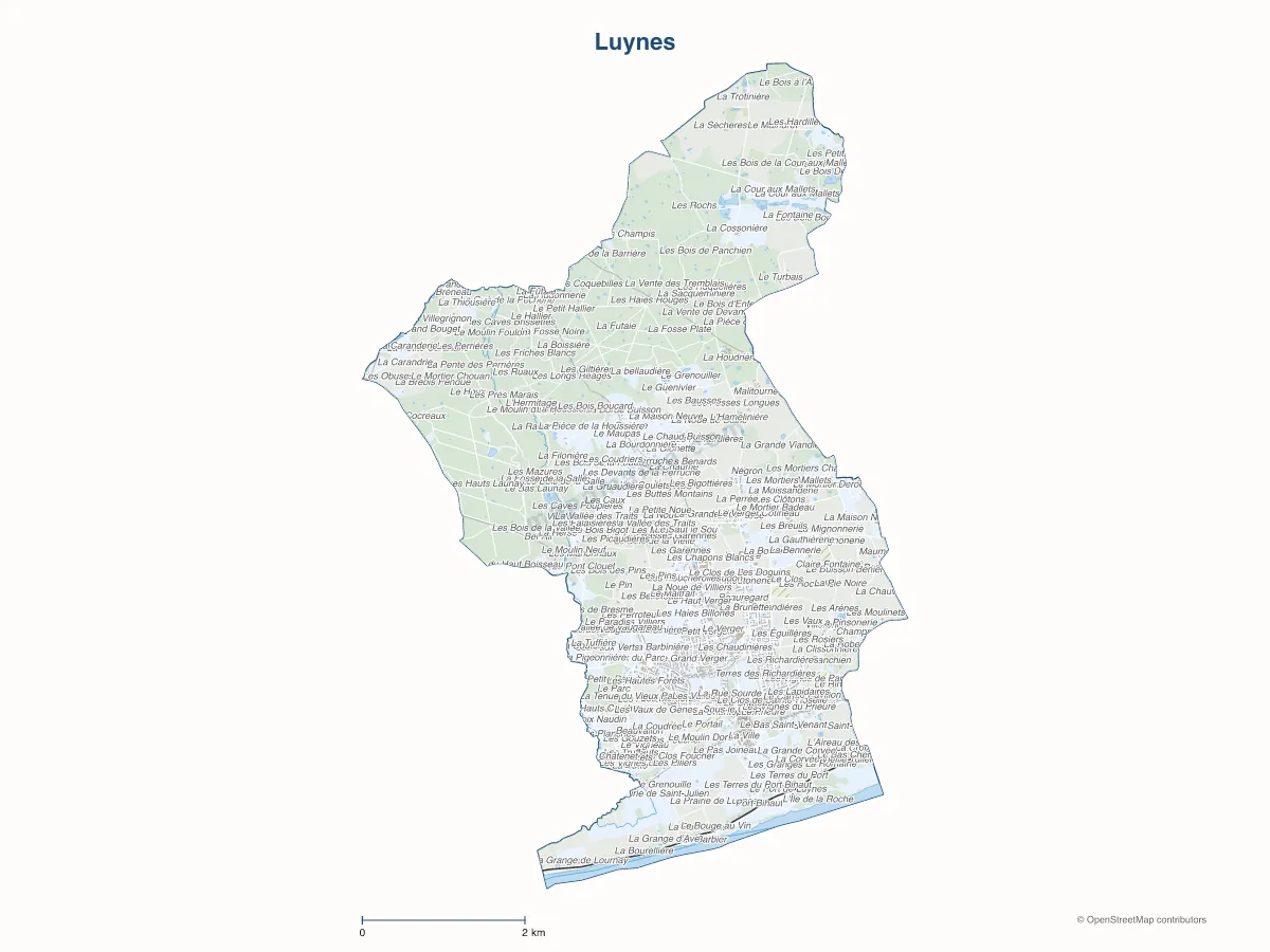 Carte de Luynes à personnaliser