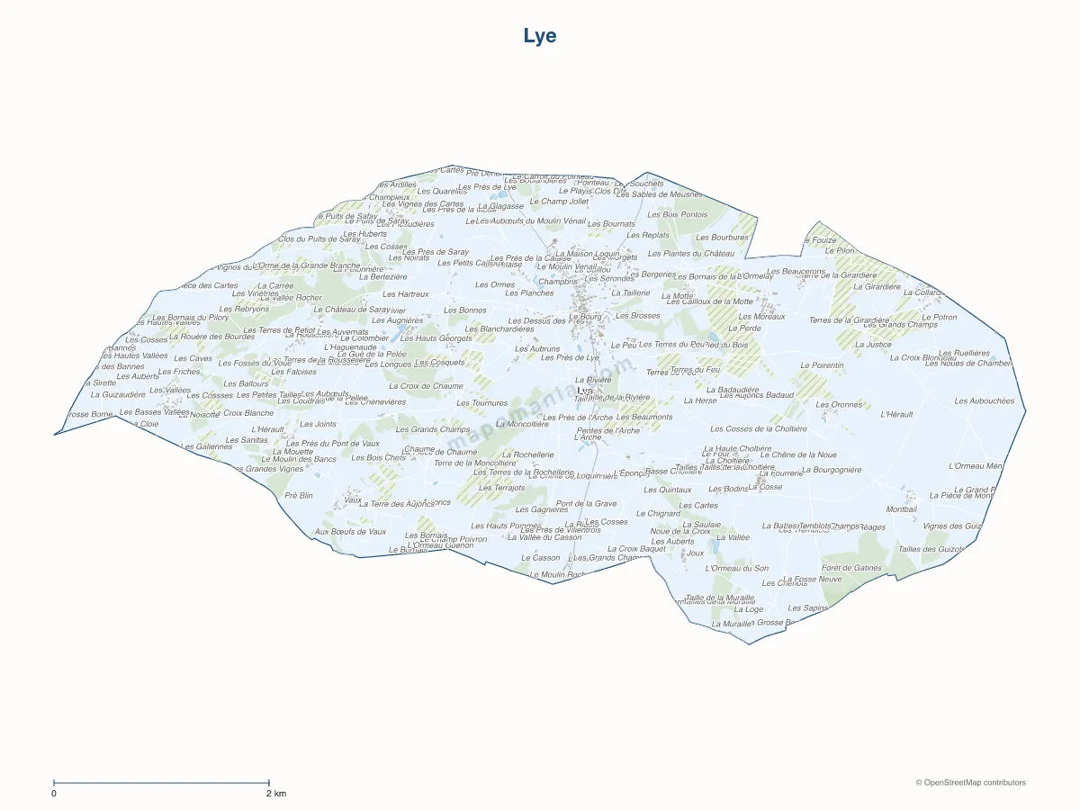 Carte de Lye à personnaliser