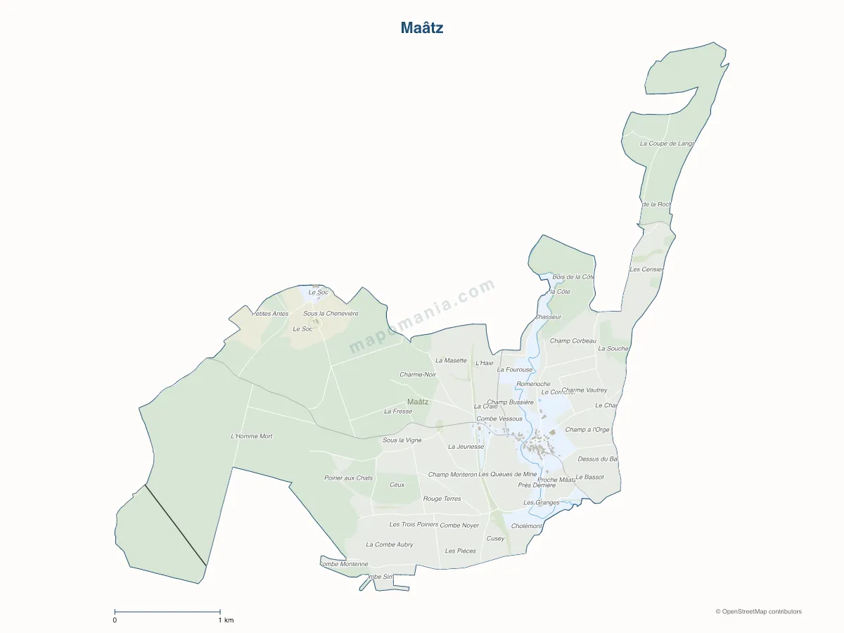 Carte de Maâtz à personnaliser