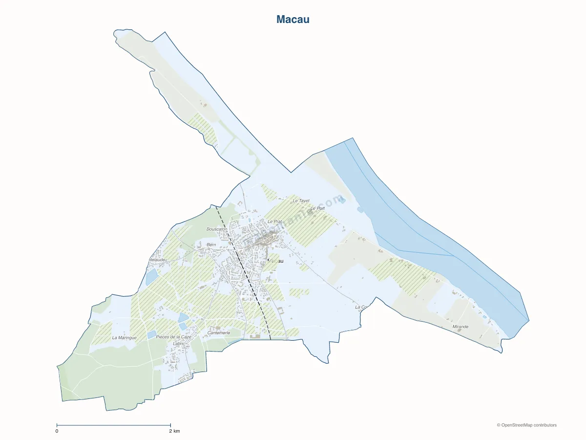 Carte de Macau à personnaliser