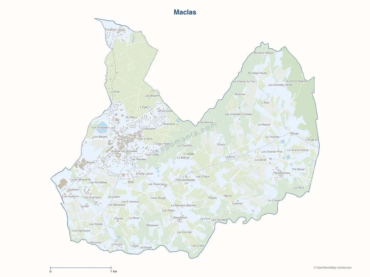 Carte de Maclas à personnaliser