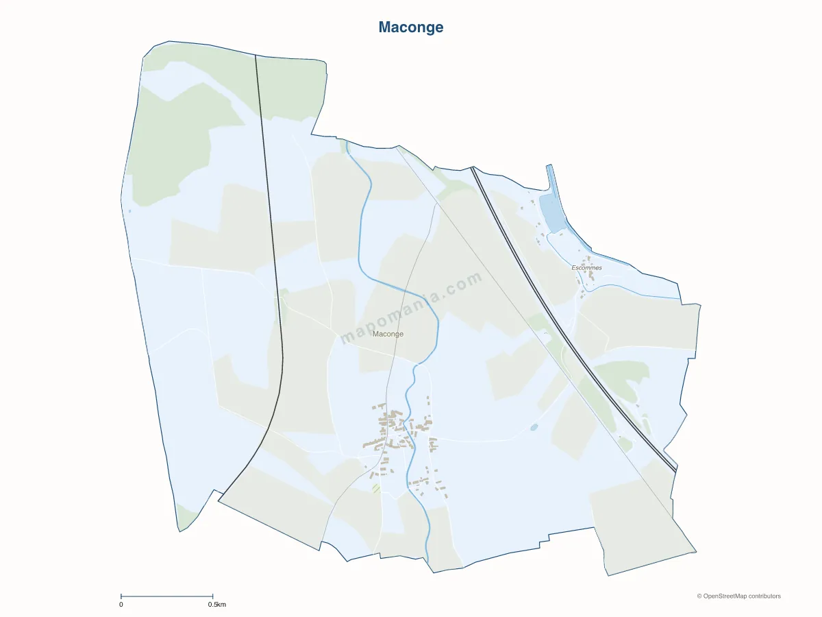 Carte de Maconge à personnaliser
