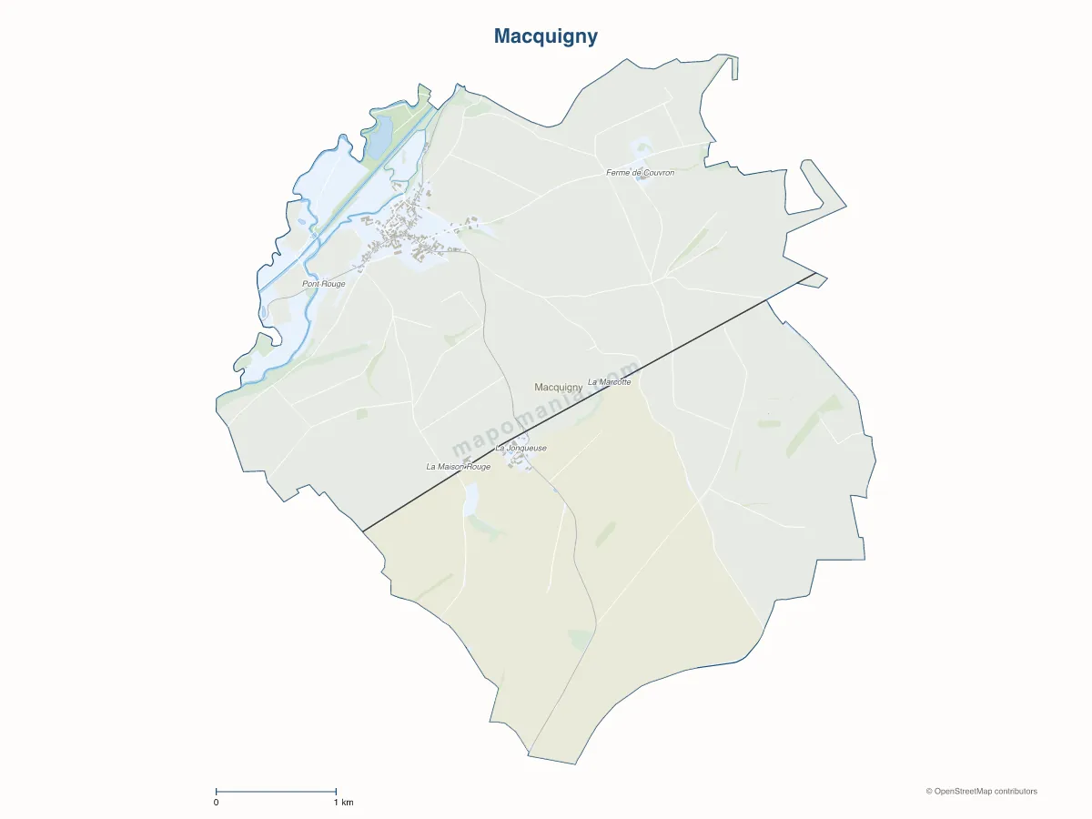 Carte de Macquigny à personnaliser