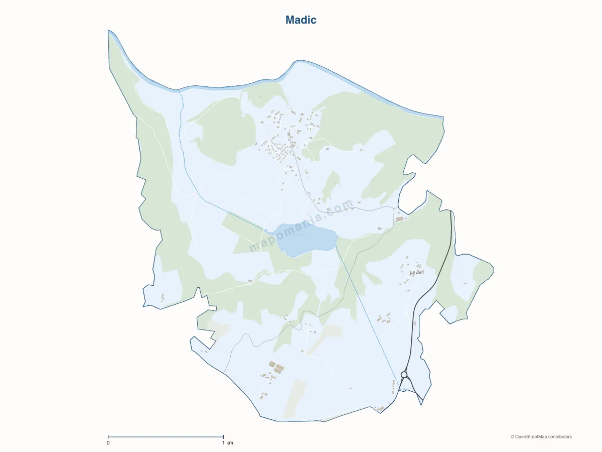 Carte de Madic à personnaliser
