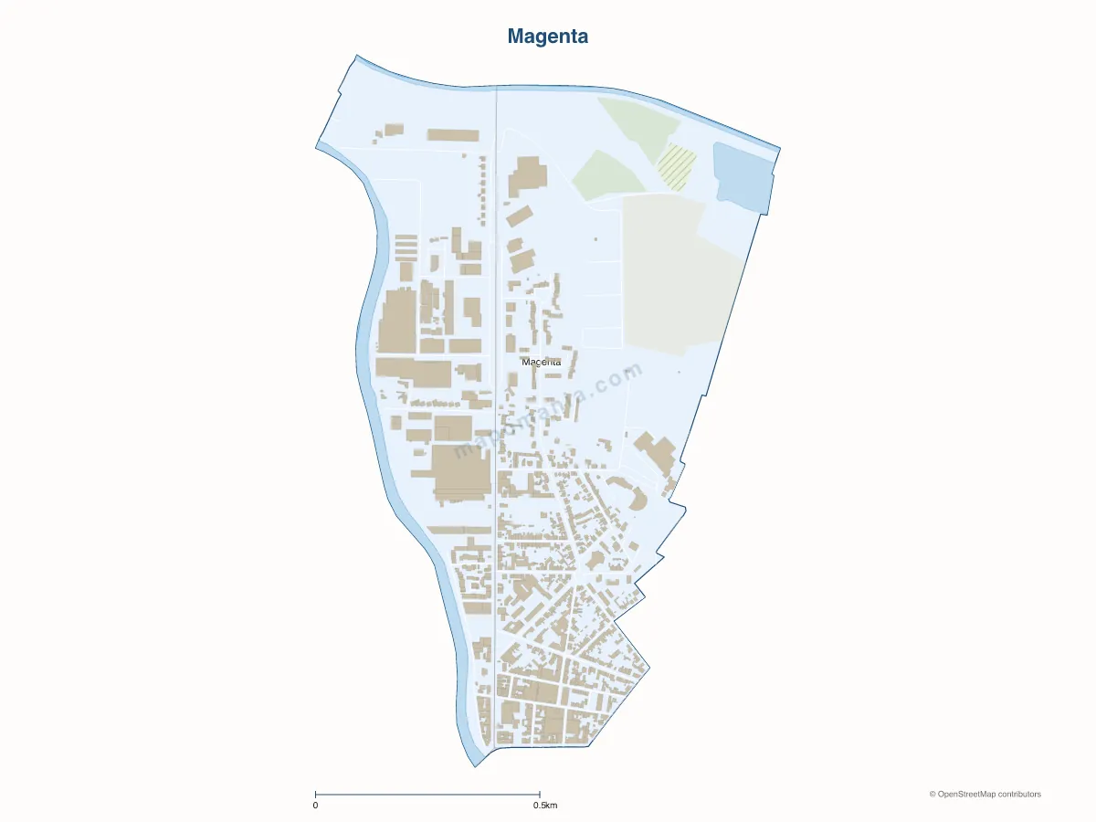 Carte de Magenta à personnaliser