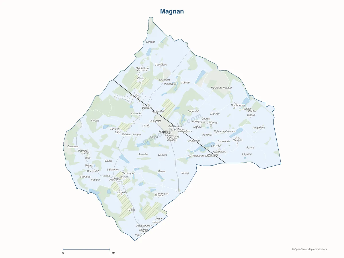 Carte de Magnan à personnaliser