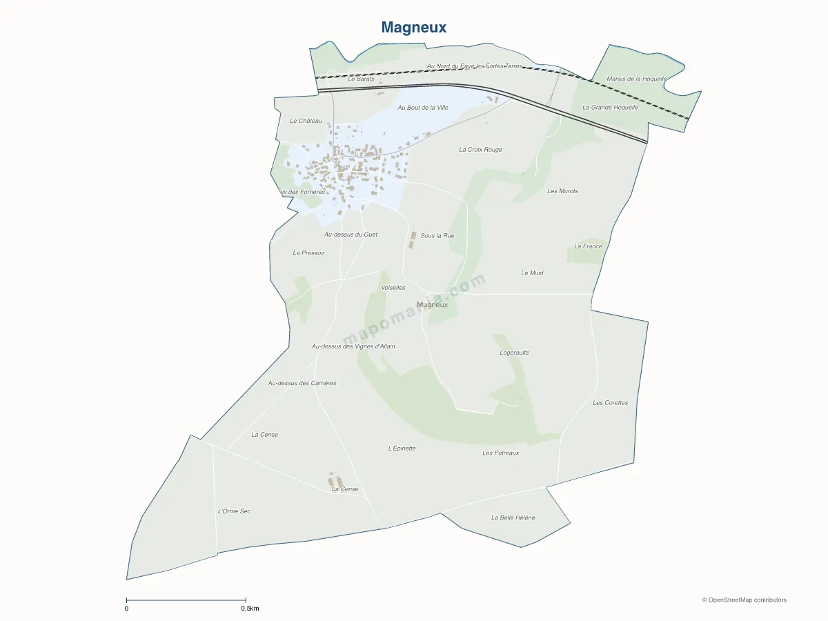 Carte de Magneux à personnaliser
