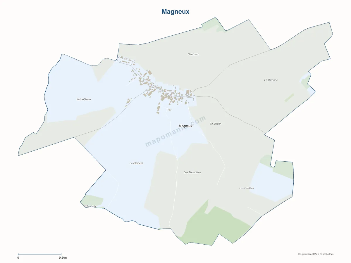 Carte de Magneux à personnaliser