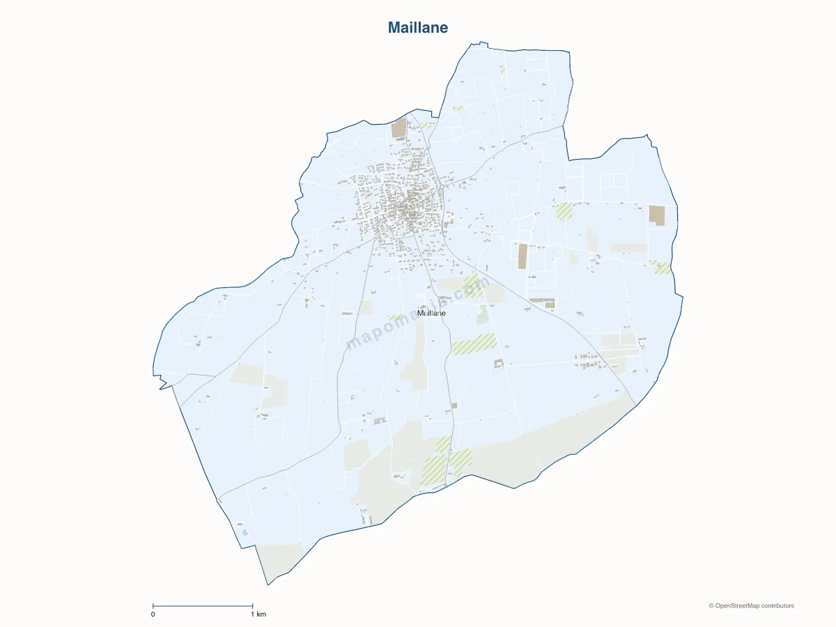 Carte de Maillane à personnaliser