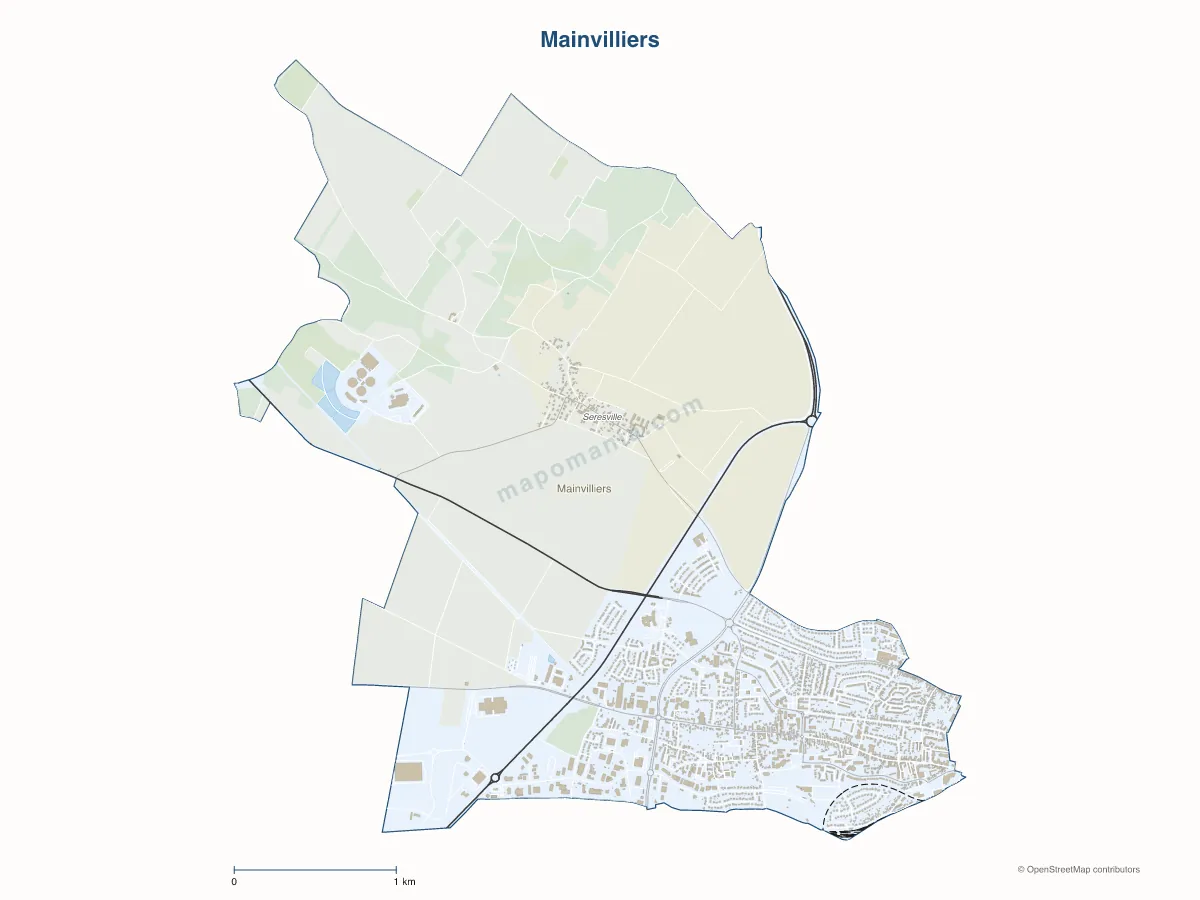 Carte de Mainvilliers à personnaliser