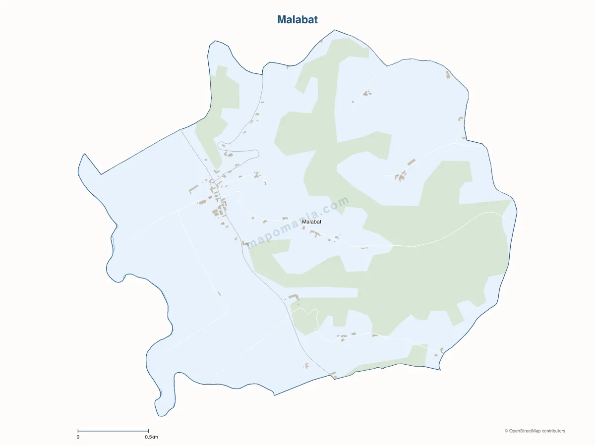 Carte de Malabat à personnaliser