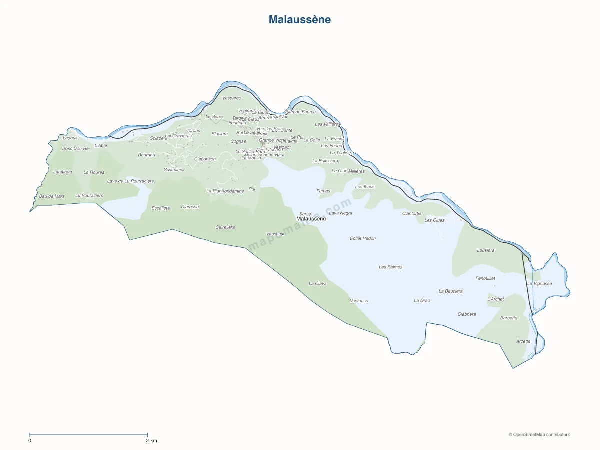 Carte de Malaussène à personnaliser