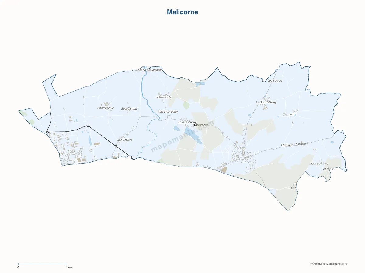 Carte de Malicorne à personnaliser