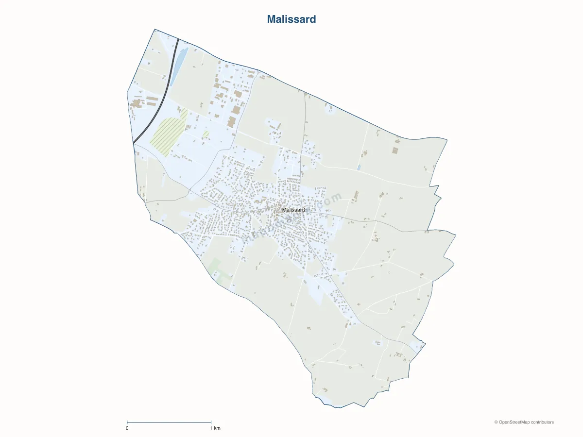 Carte de Malissard à personnaliser