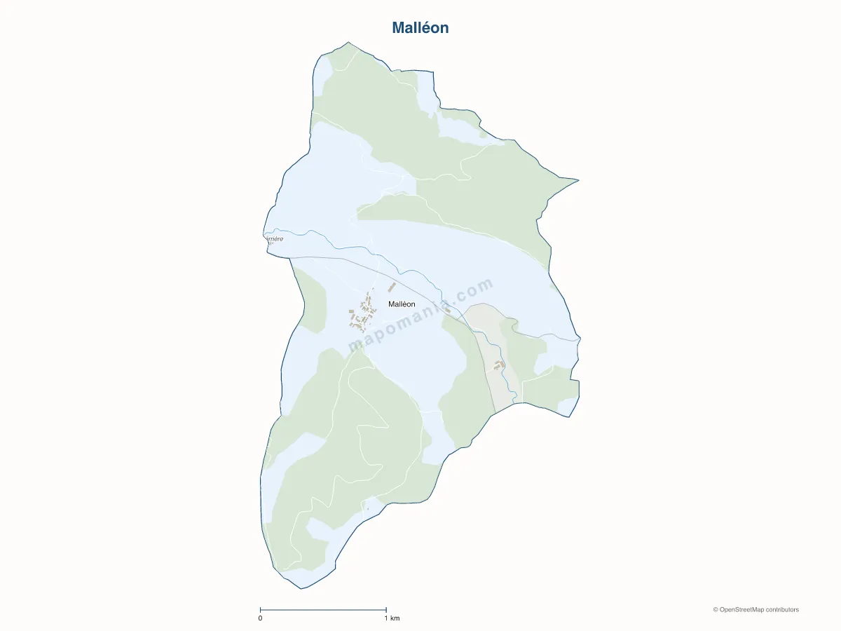 Carte de Malléon à personnaliser