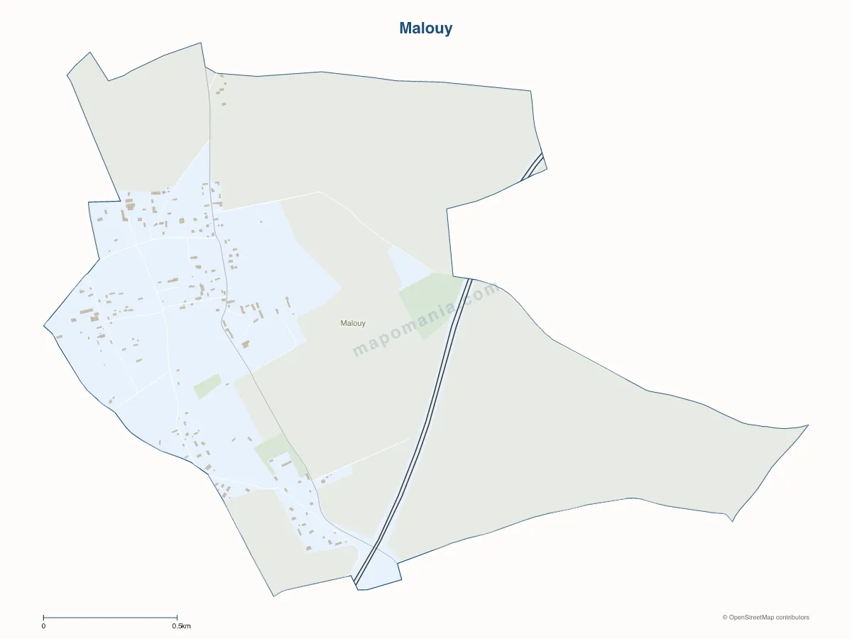 Carte de Malouy à personnaliser