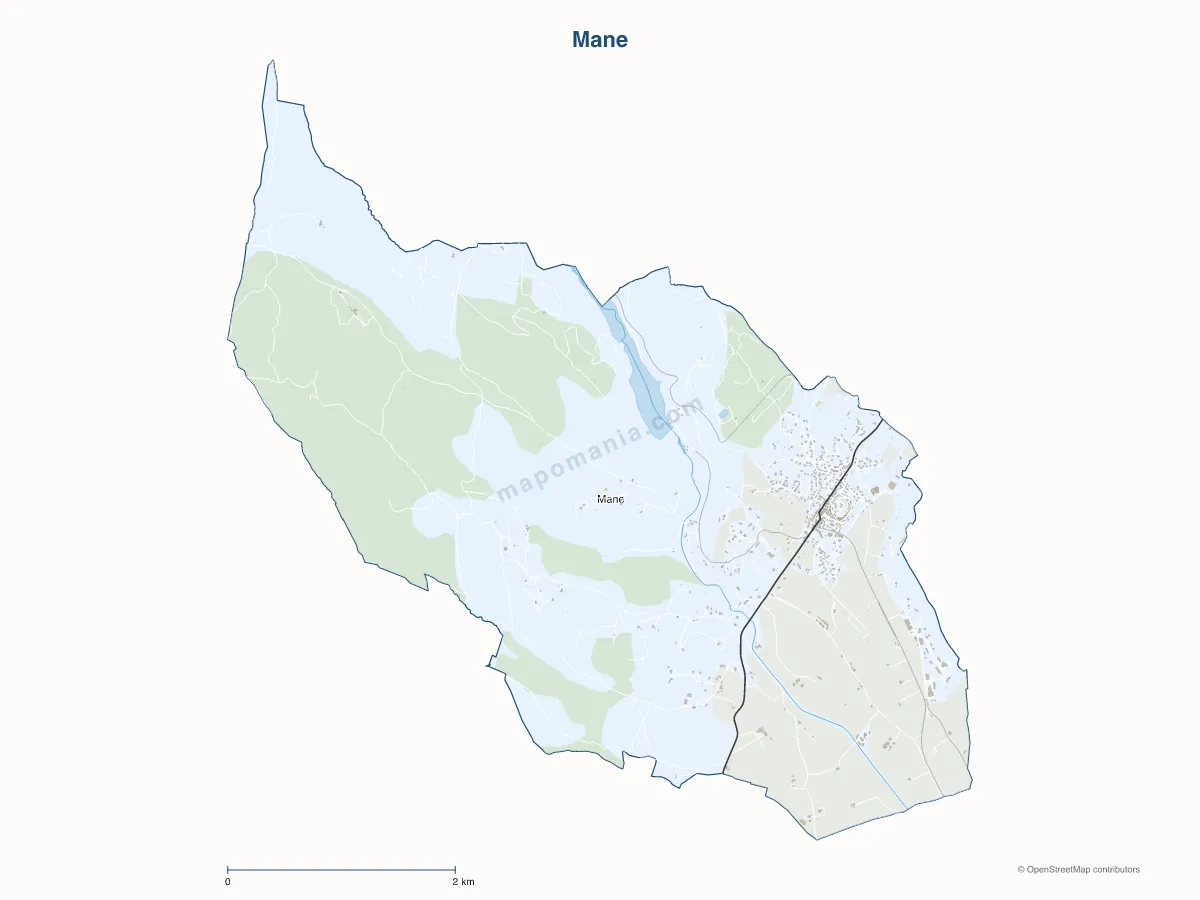 Carte de Mane à personnaliser