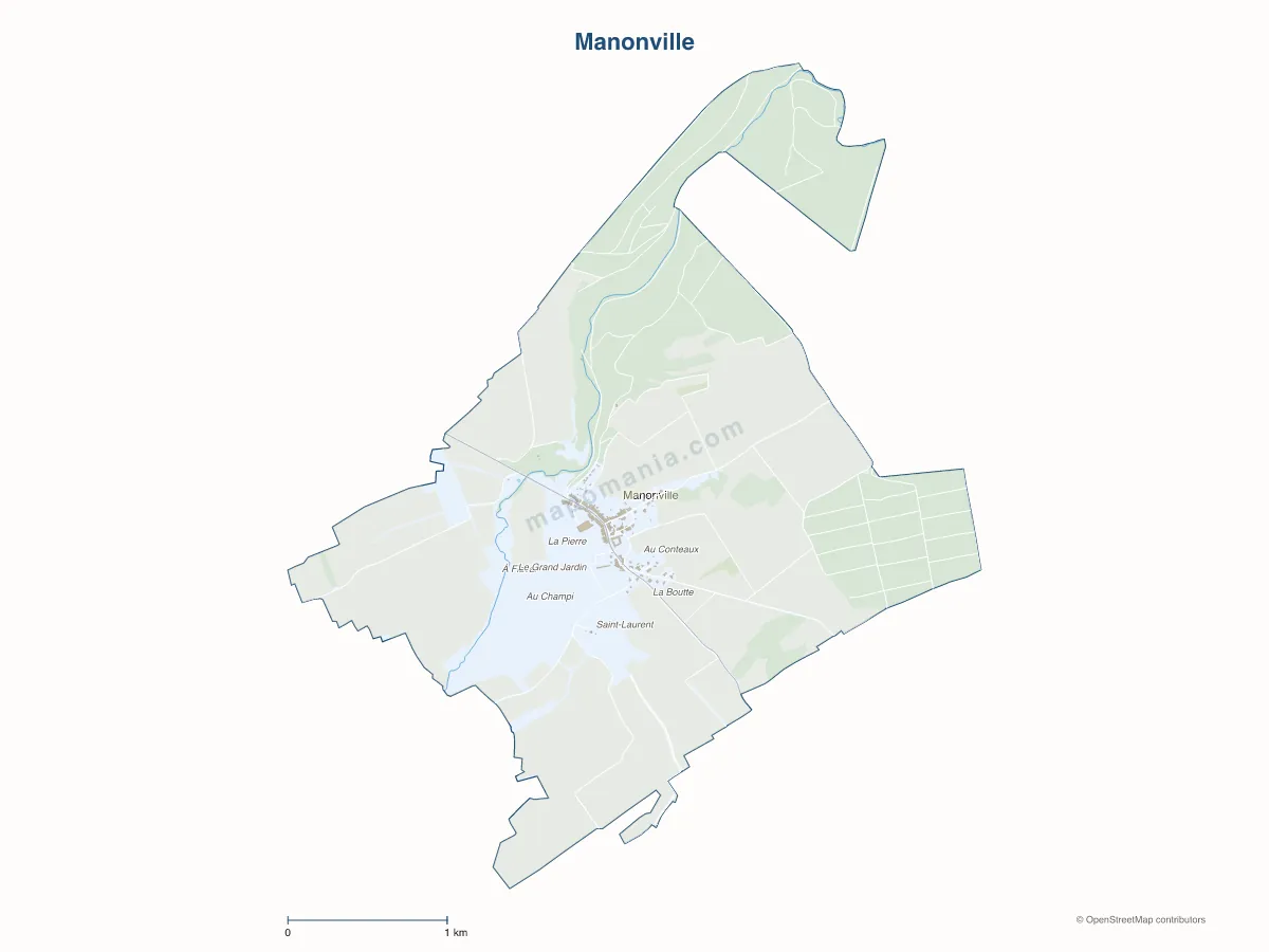 Carte de Manonville à personnaliser