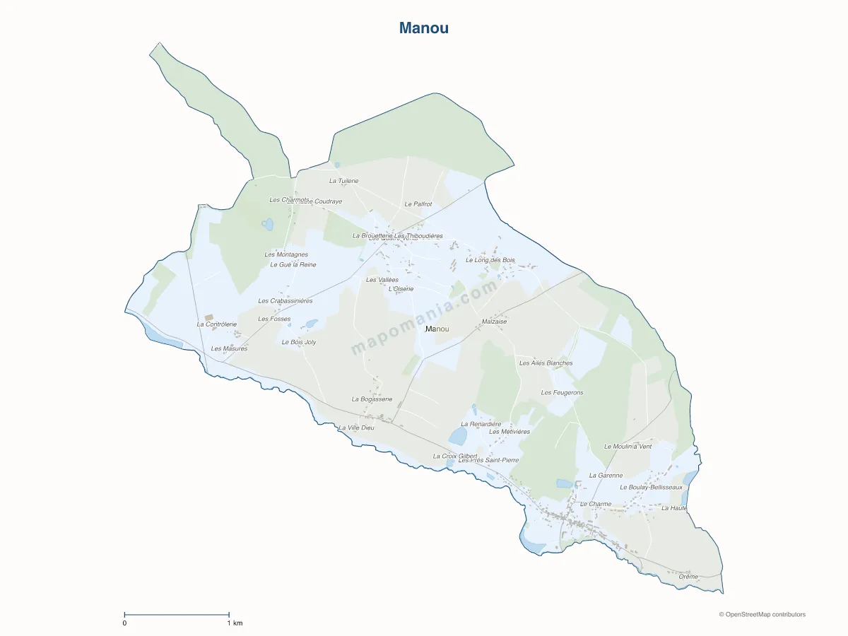 Carte de Manou à personnaliser