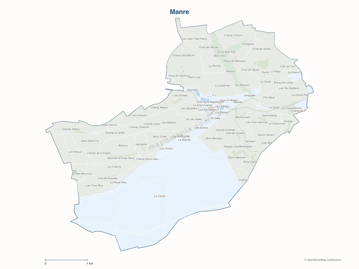 Carte de Manre à personnaliser