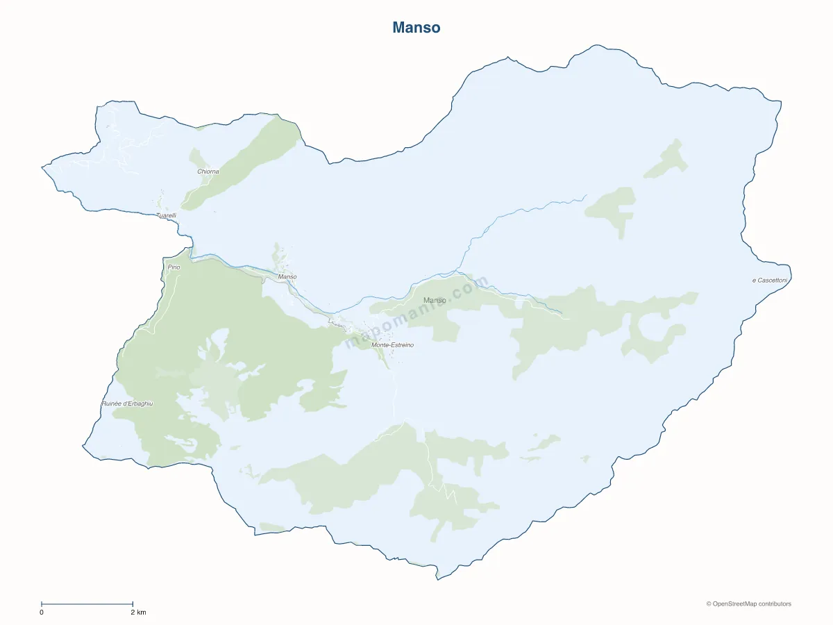 Carte de Manso à personnaliser