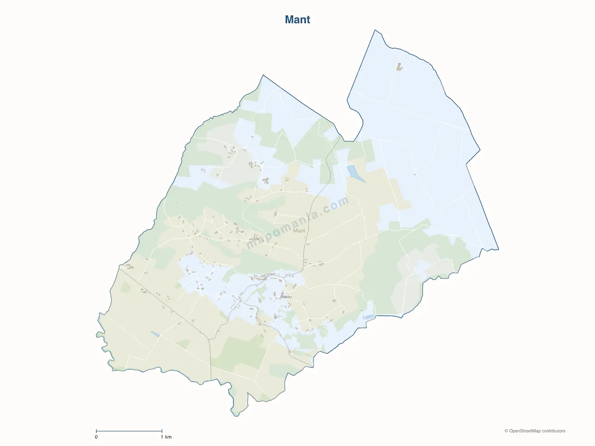 Carte de Mant à personnaliser