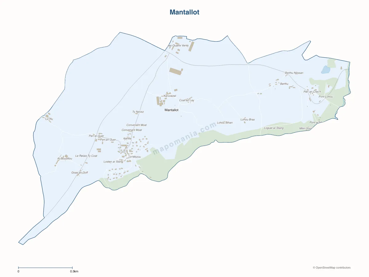 Carte de Mantallot à personnaliser