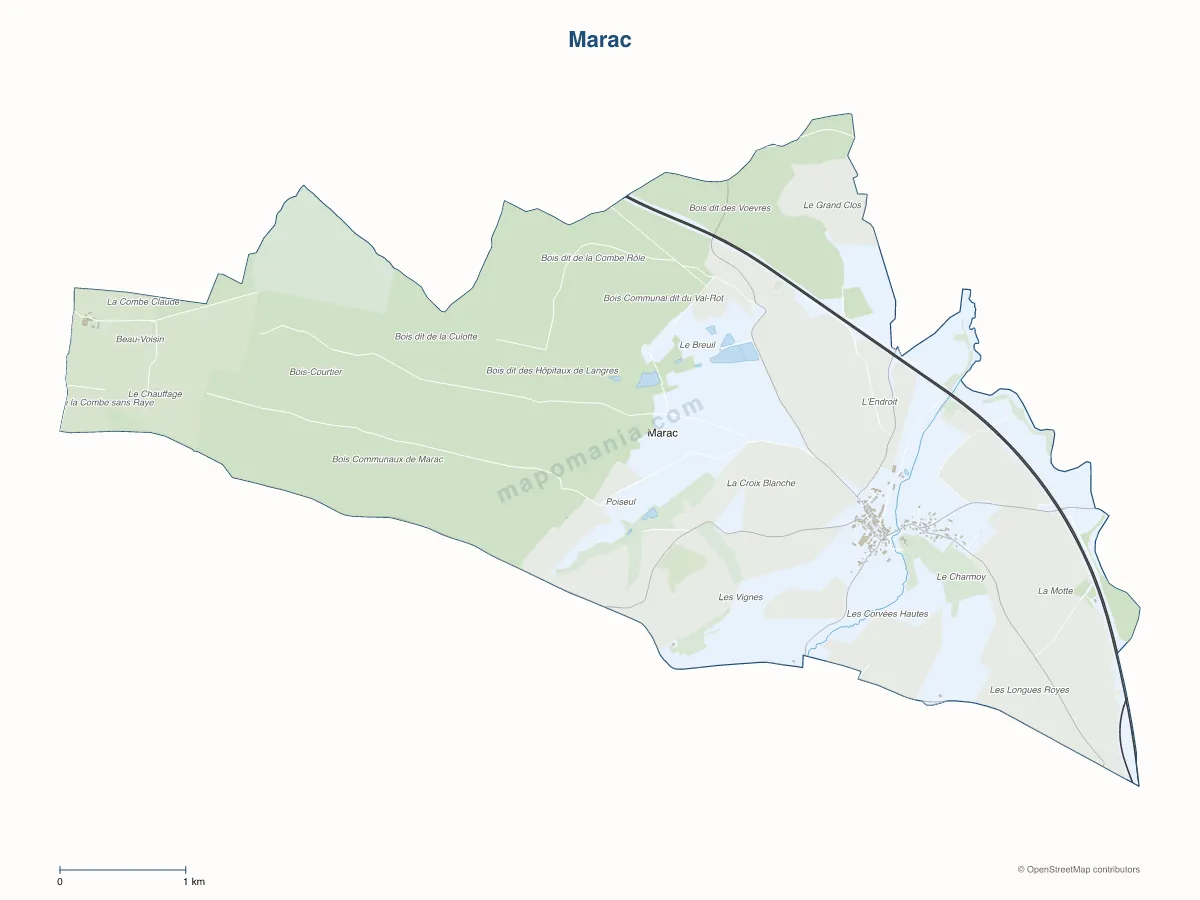 Carte de Marac à personnaliser