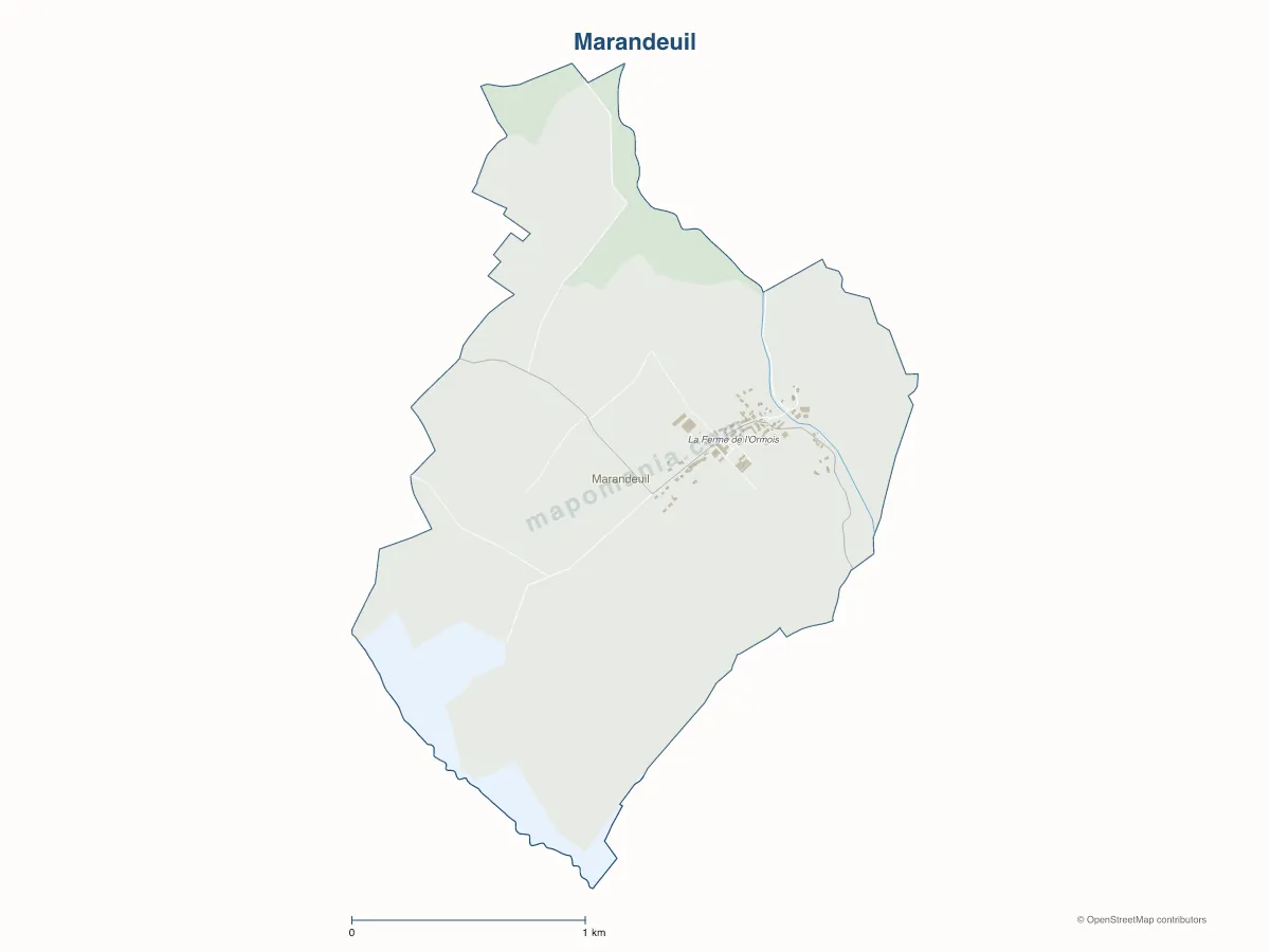 Carte de Marandeuil à personnaliser