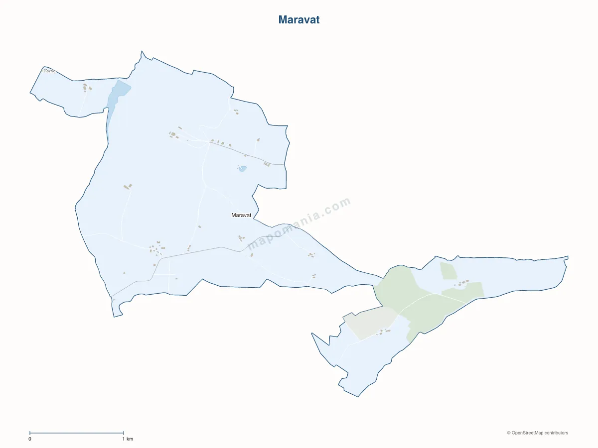 Carte de Maravat à personnaliser