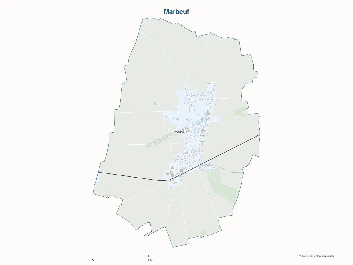 Carte de Marbeuf à personnaliser