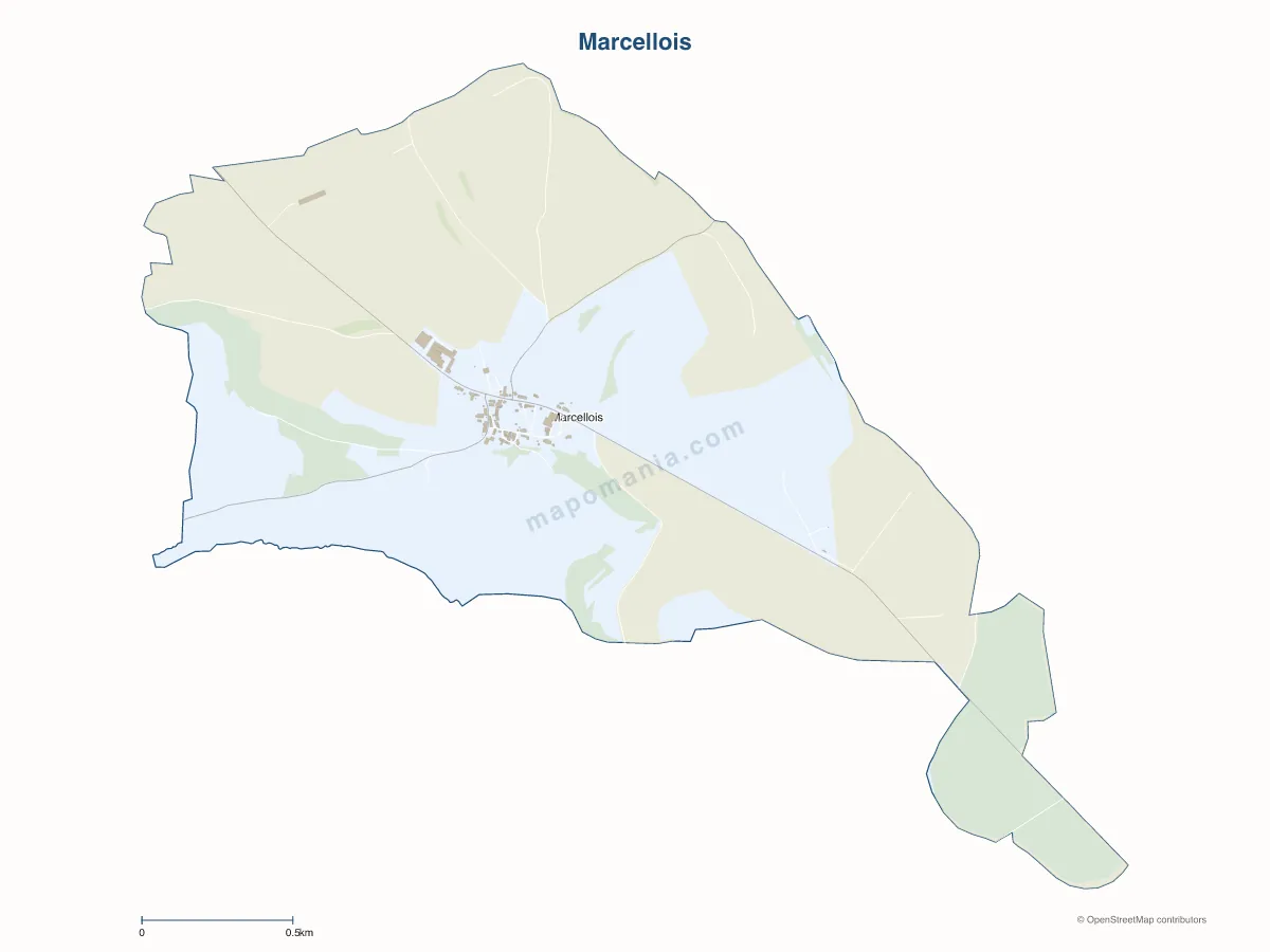 Carte de Marcellois à personnaliser