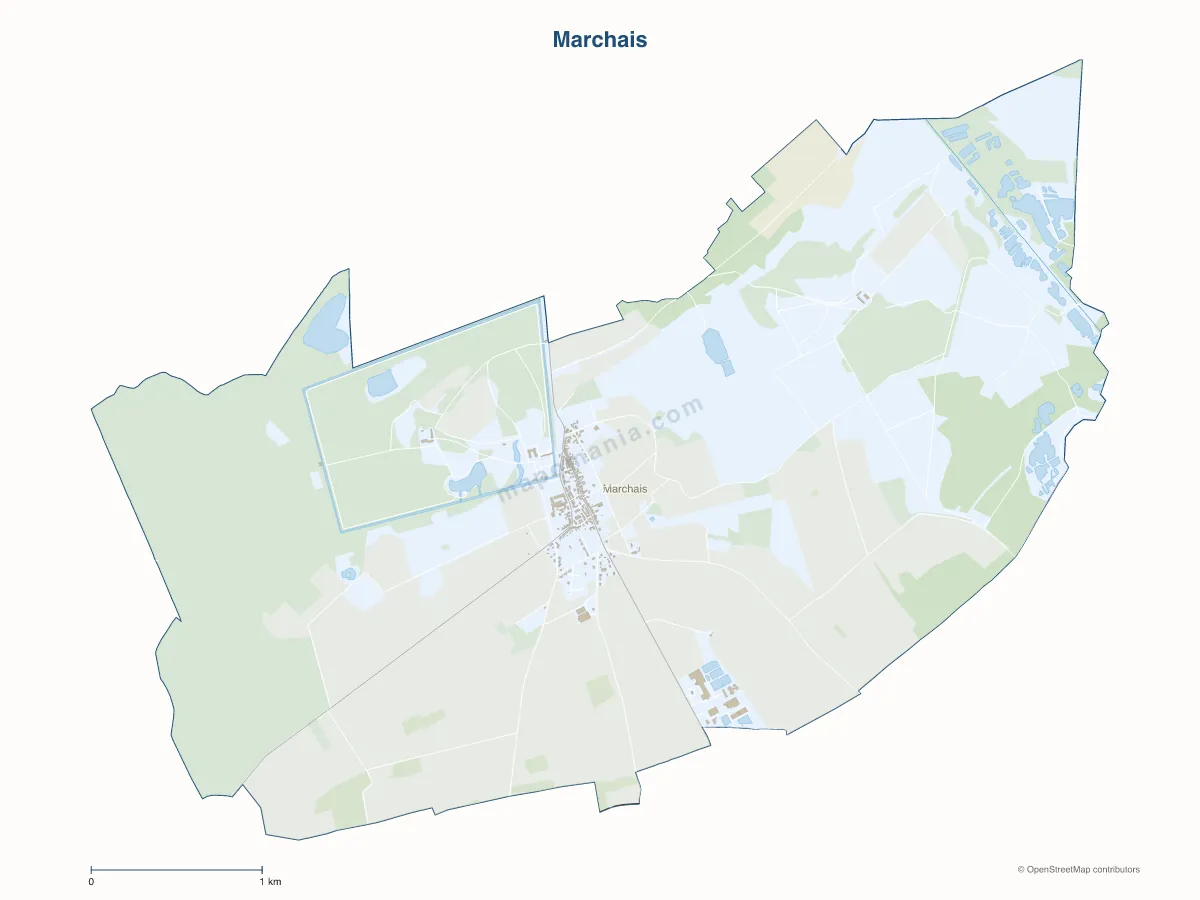 Carte de Marchais à personnaliser