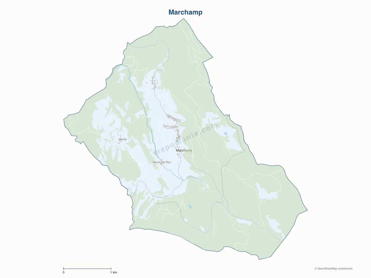 Carte de Marchamp à personnaliser