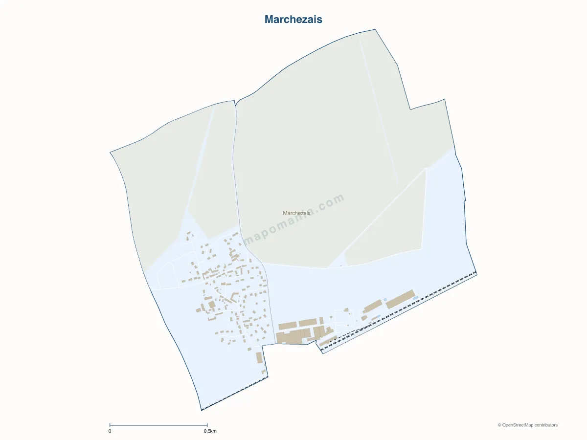 Carte de Marchezais à personnaliser
