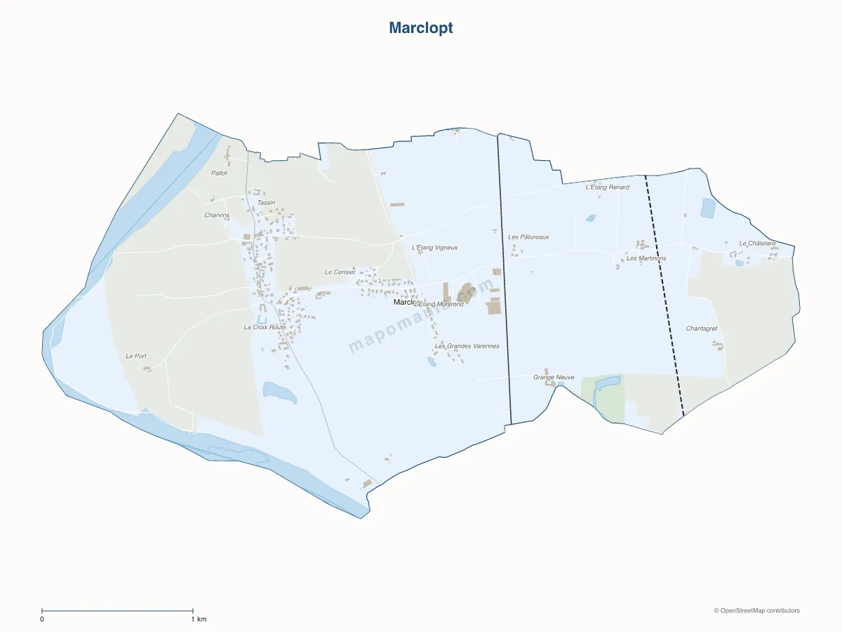 Carte de Marclopt à personnaliser