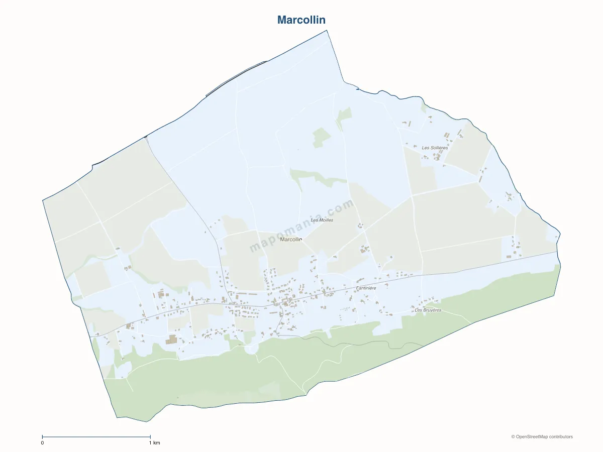 Carte de Marcollin à personnaliser