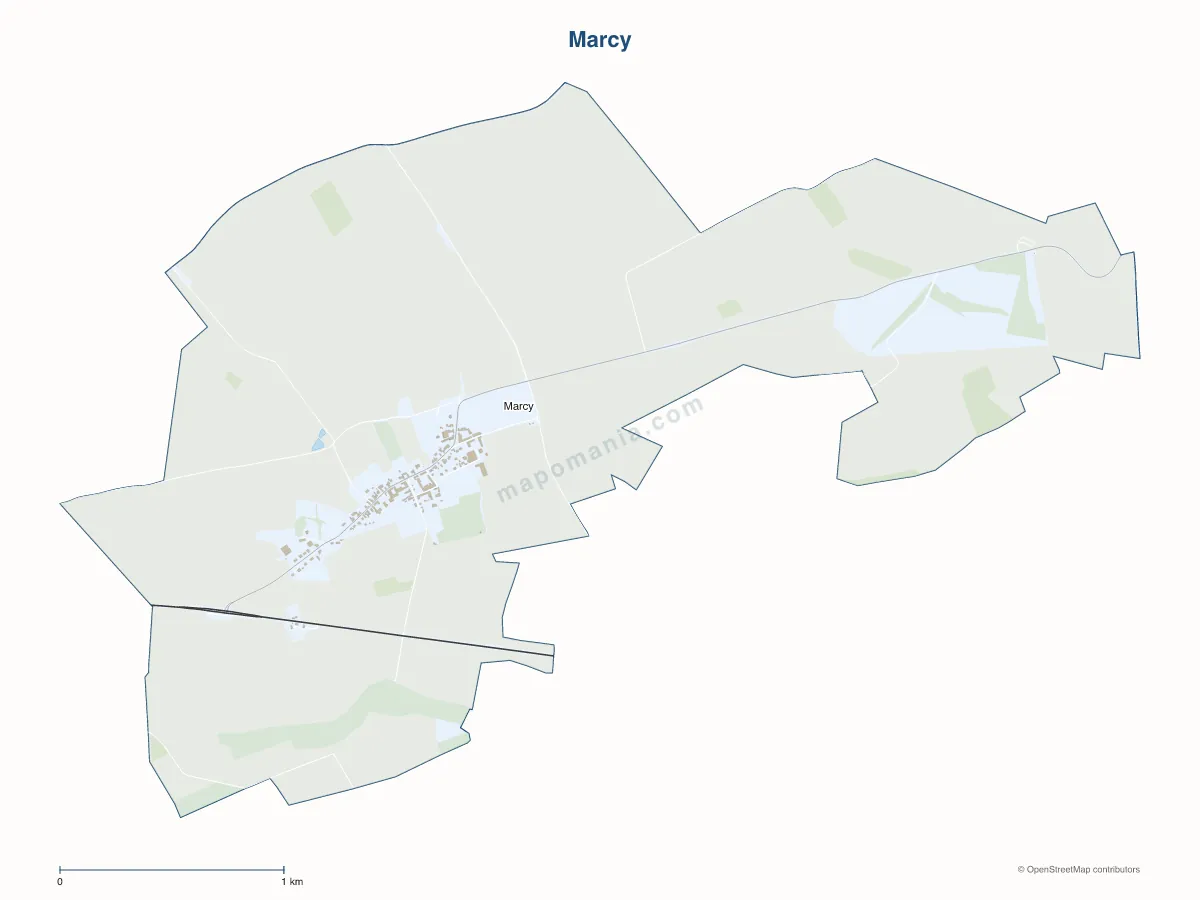 Carte de Marcy à personnaliser