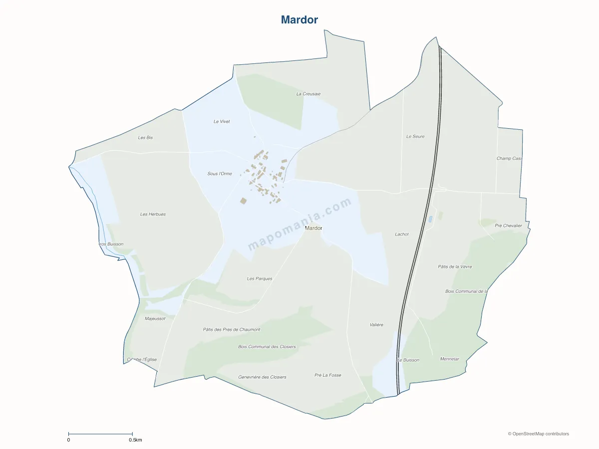 Carte de Mardor à personnaliser