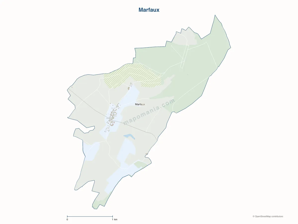 Carte de Marfaux à personnaliser