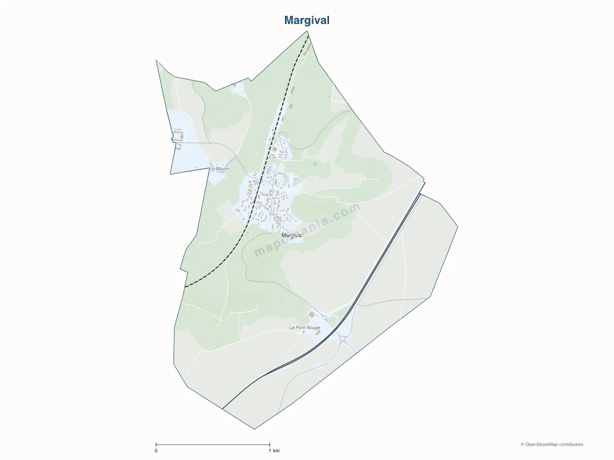 Carte de Margival à personnaliser