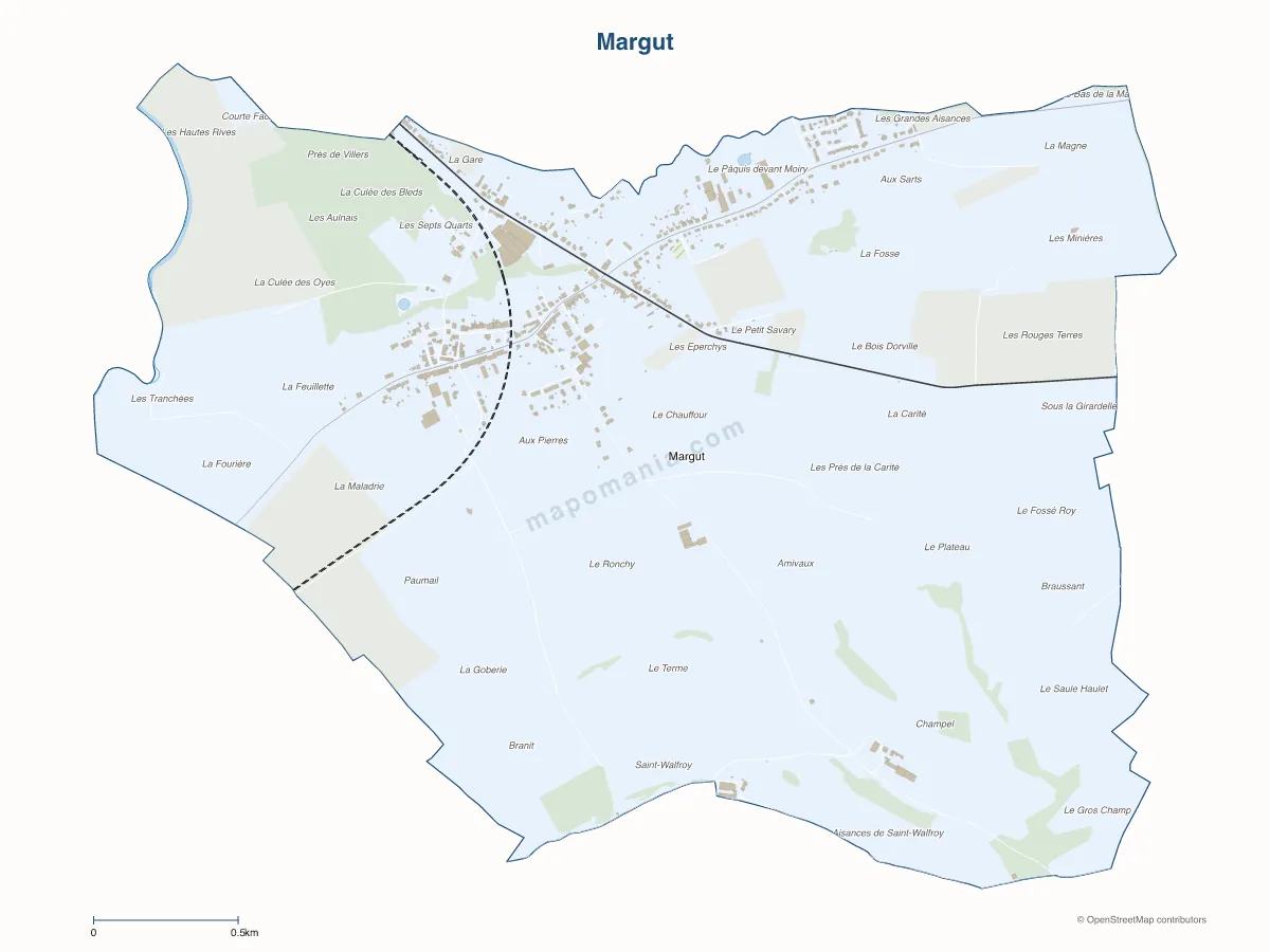 Carte de Margut à personnaliser