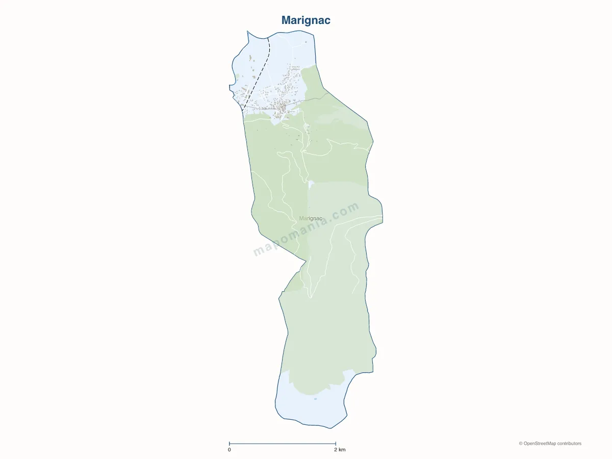 Carte de Marignac à personnaliser
