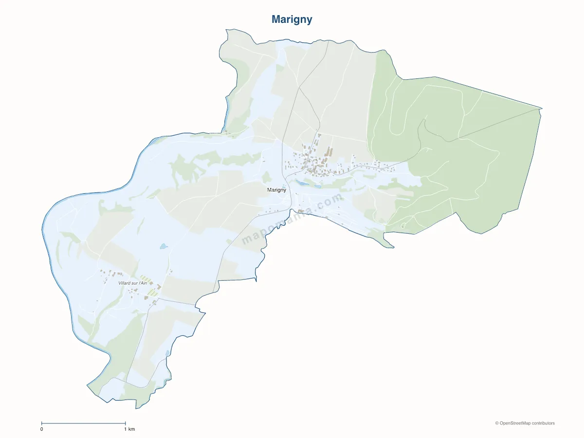 Carte de Marigny à personnaliser
